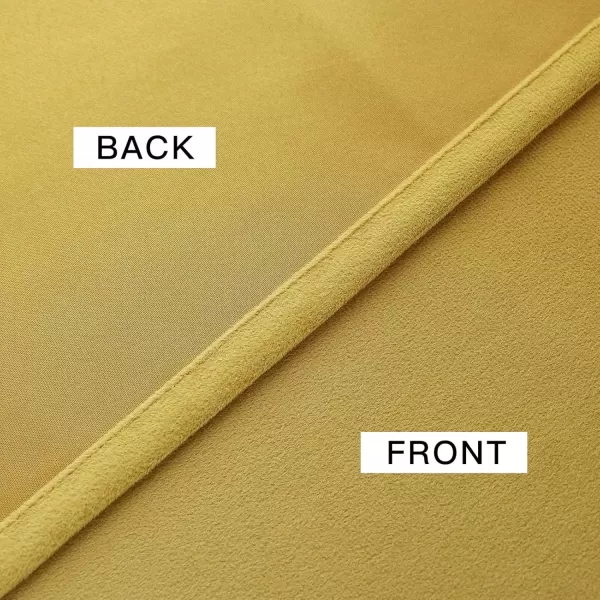 imageFY FIBER HOUSE 100 Blackout Curtains Summer Home Decoration Window Treatment Thermal Insulated Solid Grommet Velvet DraperiesDrape for Kitchen2 Panels42 by 84 InchPinkYellow