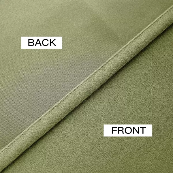 imageFY FIBER HOUSE 100 Blackout Curtains Summer Home Decoration Window Treatment Thermal Insulated Solid Grommet Velvet DraperiesDrape for Kitchen2 Panels42 by 84 InchPinkSage