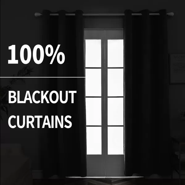 imageFY FIBER HOUSE 100 Blackout Curtains Summer Home Decoration Window Treatment Thermal Insulated Solid Grommet Velvet DraperiesDrape for Kitchen2 Panels42 by 84 InchPinkOlive Green