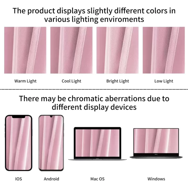 imageFY FIBER HOUSE 100 Blackout Curtains Summer Home Decoration Window Treatment Thermal Insulated Solid Grommet Velvet DraperiesDrape for Kitchen2 Panels42 by 84 InchPinkPink