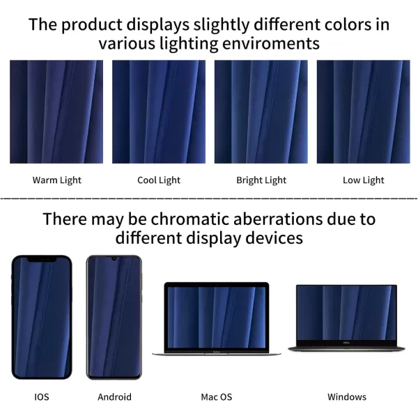 imageFY FIBER HOUSE 100 Blackout Curtains Summer Home Decoration Window Treatment Thermal Insulated Solid Grommet Velvet DraperiesDrape for Kitchen2 Panels42 by 84 InchPinkNavy