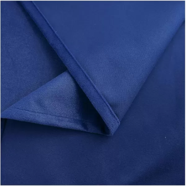 imageFY FIBER HOUSE 100 Blackout Curtains Summer Home Decoration Window Treatment Thermal Insulated Solid Grommet Velvet DraperiesDrape for Kitchen2 Panels42 by 84 InchPinkNavy