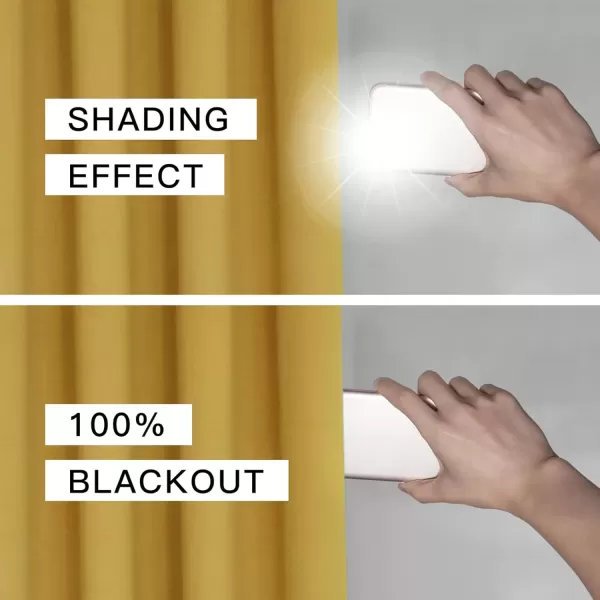 imageFY FIBER HOUSE 100 Blackout Curtains Summer Home Decoration Window Treatment Thermal Insulated Solid Grommet Velvet DraperiesDrape for Kitchen2 Panels42 by 84 InchPinkYellow