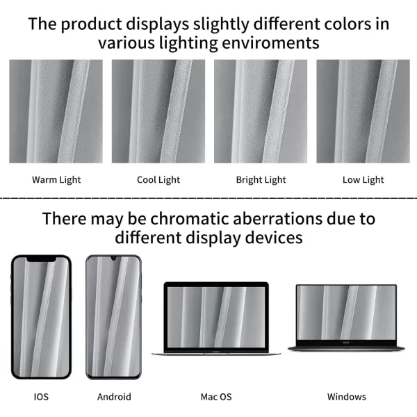 imageFY FIBER HOUSE 100 Blackout Curtains Summer Home Decoration Window Treatment Thermal Insulated Solid Grommet Velvet DraperiesDrape for Kitchen2 Panels42 by 84 InchPinkLight Grey