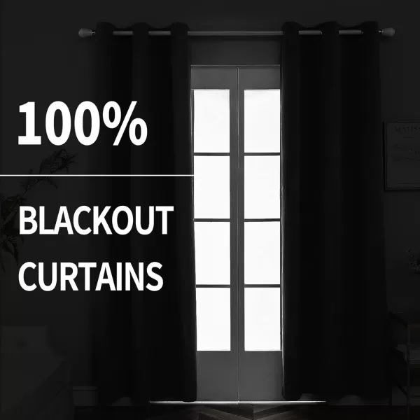 imageFY FIBER HOUSE 100 Blackout Curtains Summer Home Decoration Window Treatment Thermal Insulated Solid Grommet Velvet DraperiesDrape for Kitchen2 Panels42 by 84 InchPinkBeige
