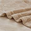 image:imageFY FIBER HOUSE Flannel Fleece Throw Blanket Super Soft Lightweight Microfiber with Stone Print for Couch 60X80 Beige
