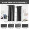 image:imageFY FIBER HOUSE Luxury Velvet Blackout Vintage Curtains Thermal Insulated Rod Pocket Drapes for Bedroom Living Room Office Nursery 52x108 Inch 1 Pair Dark GreenGrey