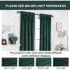 image:imageFY FIBER HOUSE Luxury Velvet Blackout Vintage Curtains Thermal Insulated Rod Pocket Drapes for Bedroom Living Room Office Nursery 52x108 Inch 1 Pair Dark GreenDark Green