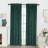 image:imageFY FIBER HOUSE Luxury Velvet Blackout Vintage Curtains Thermal Insulated Rod Pocket Drapes for Bedroom Living Room Office Nursery 52x108 Inch 1 Pair Dark GreenDark Green
