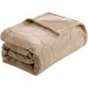 image:imageFY FIBER HOUSE Flannel Fleece Throw Blanket Super Soft Lightweight Microfiber with Stone Print for Couch 60X80 Beige