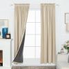 image:imageFY FIBER HOUSE Luxury Velvet Blackout Vintage Curtains Thermal Insulated Rod Pocket Drapes for Bedroom Living Room Office Nursery 52x108 Inch 1 Pair Dark GreenNew Beige