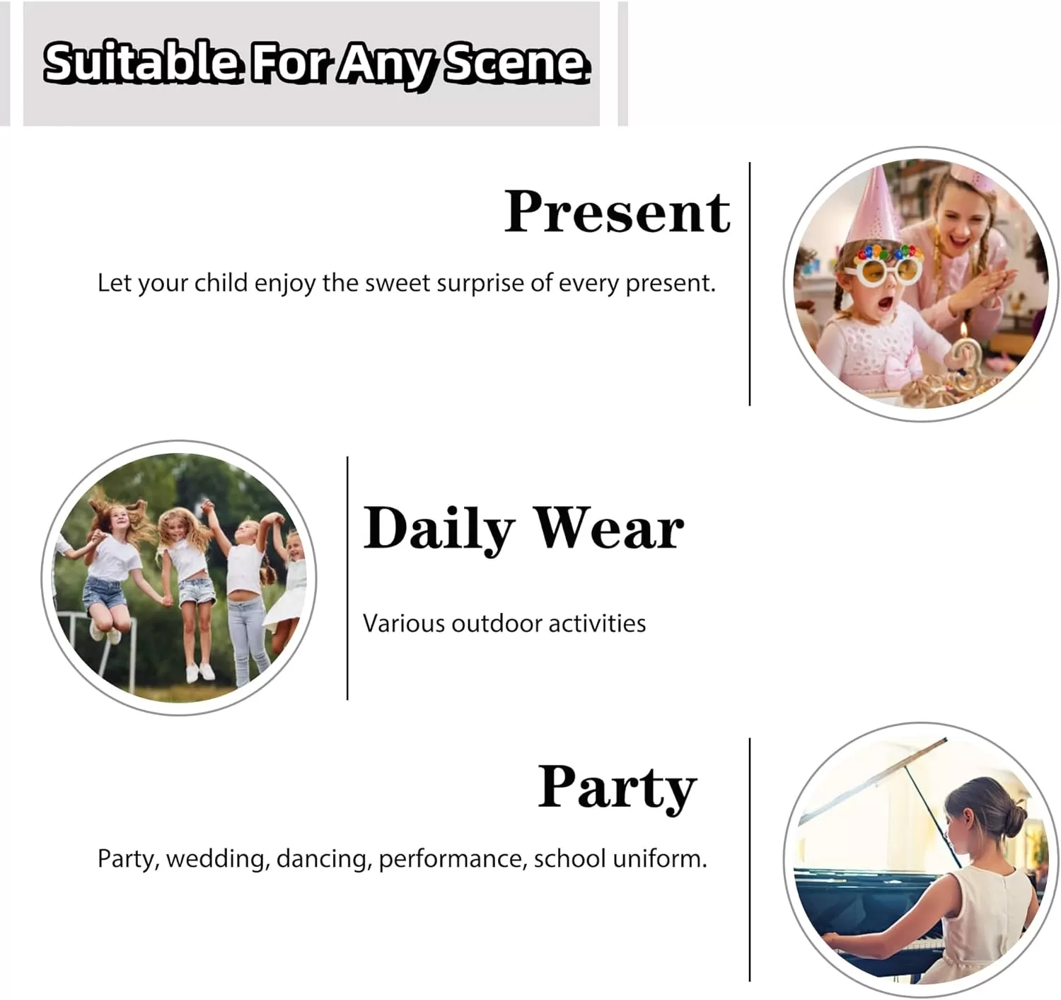 imageFlaryzone ToddlerLittle Girls Ballerina Flat Mary Jane Princess Dress Shoes  Wedding School PartyBlackfh23