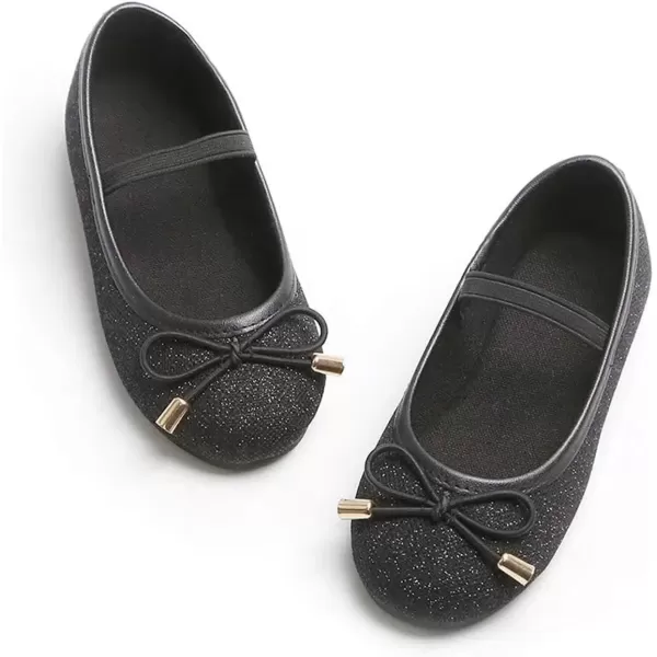 imageFlaryzone ToddlerLittle Girls Ballerina Flat Mary Jane Princess Dress Shoes  Wedding School PartyBlackflr8816