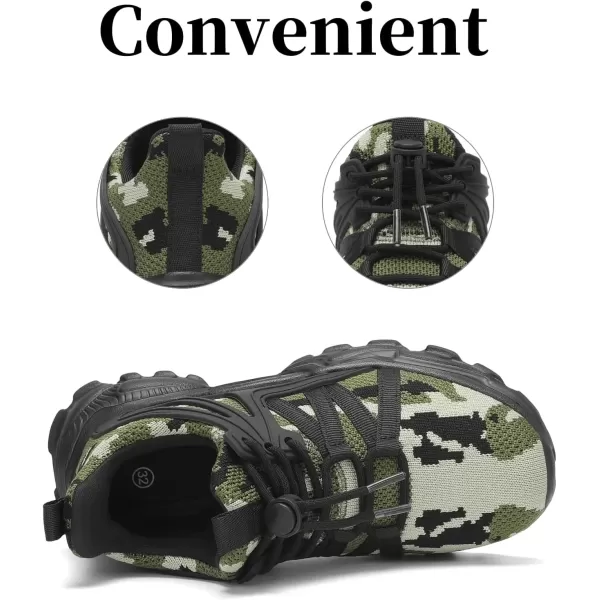 imageBoys Girls Shoes Kids Sneakers Lightweight Breathable Tennis Athletic Running Shoes for ToddlerLittle KidBig KidCamouflage Green