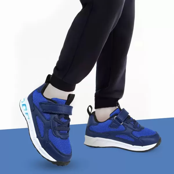 imageLight Up Toddler Boys Girls Shoes LED Flashing Lightweight Tennis Walking Sneakers for Toddler and Little KidBlue Light Up Shoes