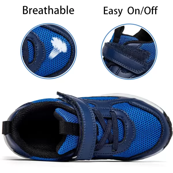 imageLight Up Toddler Boys Girls Shoes LED Flashing Lightweight Tennis Walking Sneakers for Toddler and Little KidBlue Light Up Shoes