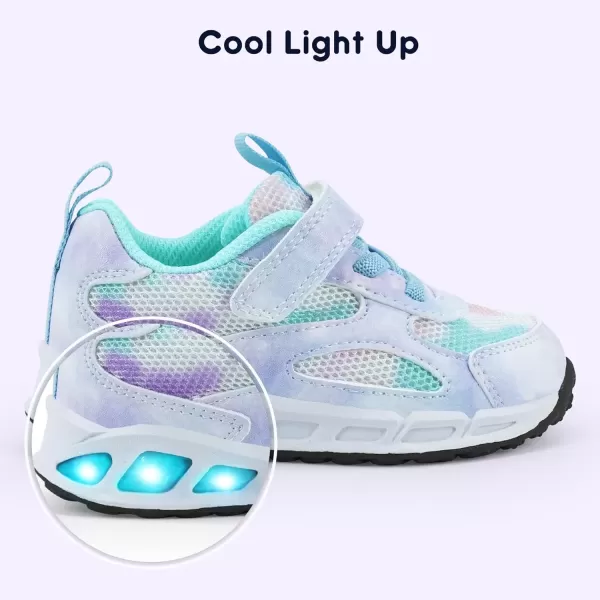 imageLight Up Toddler Boys Girls Shoes LED Flashing Lightweight Tennis Walking Sneakers for Toddler and Little KidBlue Toddler Light Up Shoes