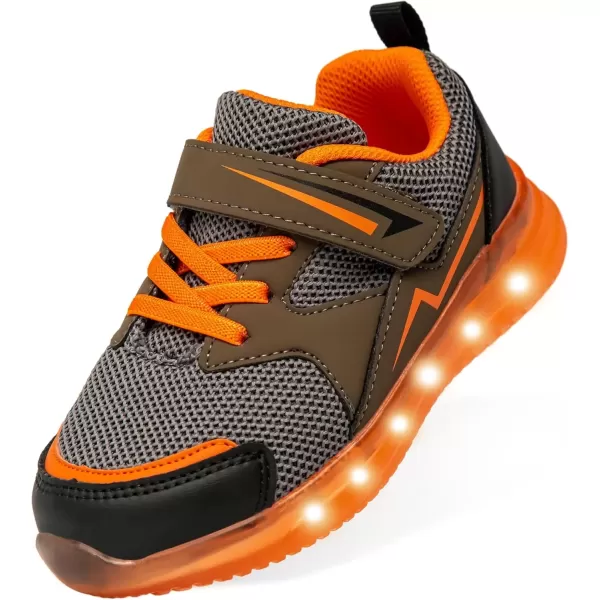 Brown Light Up Shoes for Boys