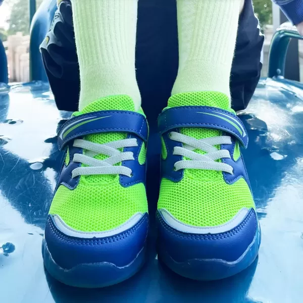 imageLight Up Toddler Boys Girls Shoes LED Flashing Lightweight Tennis Walking Sneakers for Toddler and Little KidGreen Light Up Shoes for Boys