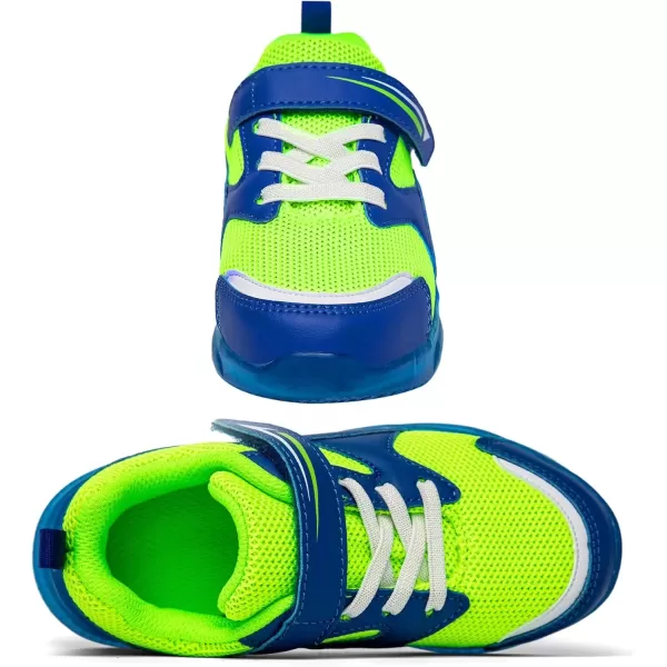 imageLight Up Toddler Boys Girls Shoes LED Flashing Lightweight Tennis Walking Sneakers for Toddler and Little KidGreen Light Up Shoes for Boys