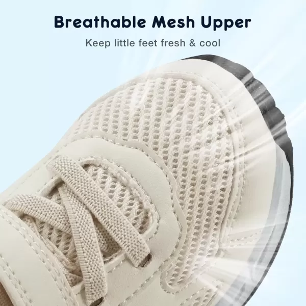 imageLight Up Toddler Boys Girls Shoes LED Flashing Lightweight Tennis Walking Sneakers for Toddler and Little KidOffwhite Kids Light Up Shoes