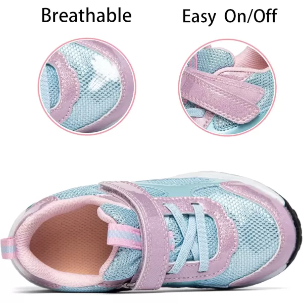 imageLight Up Toddler Boys Girls Shoes LED Flashing Lightweight Tennis Walking Sneakers for Toddler and Little KidPurple Light Up Shoes