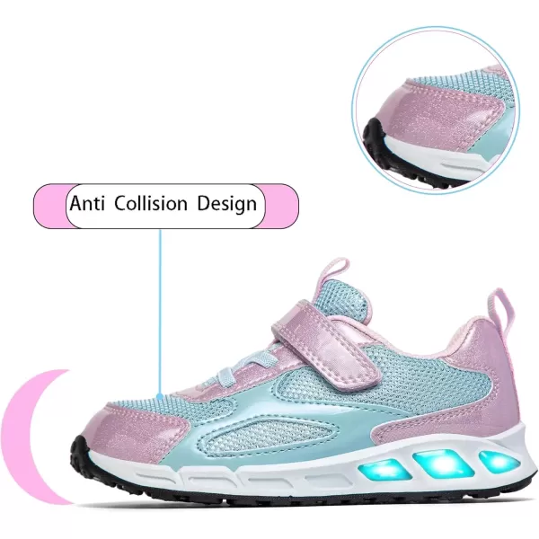 imageLight Up Toddler Boys Girls Shoes LED Flashing Lightweight Tennis Walking Sneakers for Toddler and Little KidPurple Light Up Shoes
