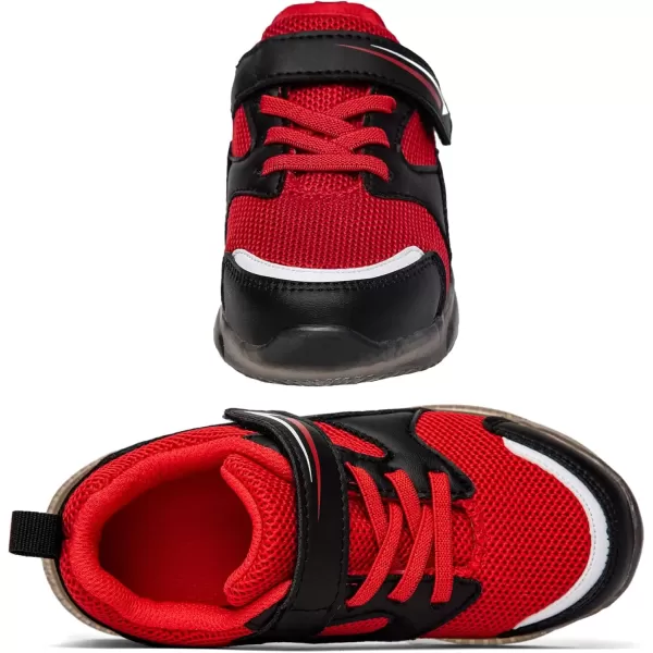 imageLight Up Toddler Boys Girls Shoes LED Flashing Lightweight Tennis Walking Sneakers for Toddler and Little KidRed Light Up Shoes for Boys
