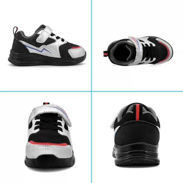 imageLight Up Toddler Boys Girls Shoes LED Flashing Lightweight Tennis Walking Sneakers for Toddler and Little KidToddler Black Light Up Shoes