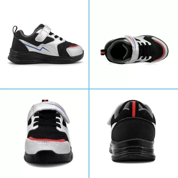 imageLight Up Toddler Boys Girls Shoes LED Flashing Lightweight Tennis Walking Sneakers for Toddler and Little KidToddler Black Light Up Shoes