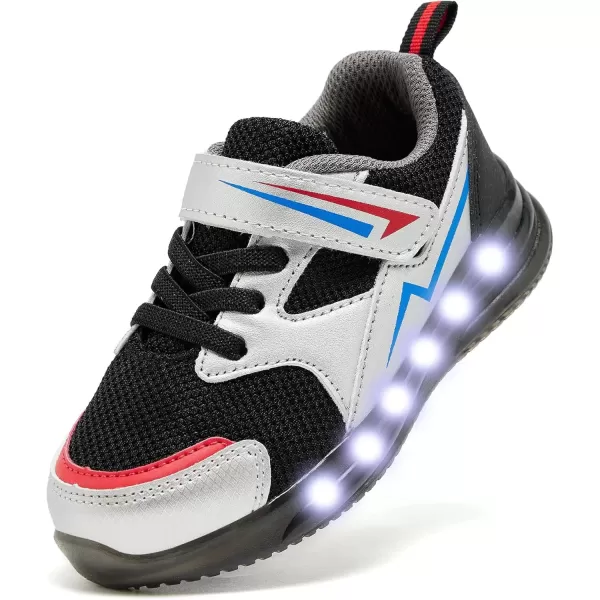 Toddler Black Light Up Shoes