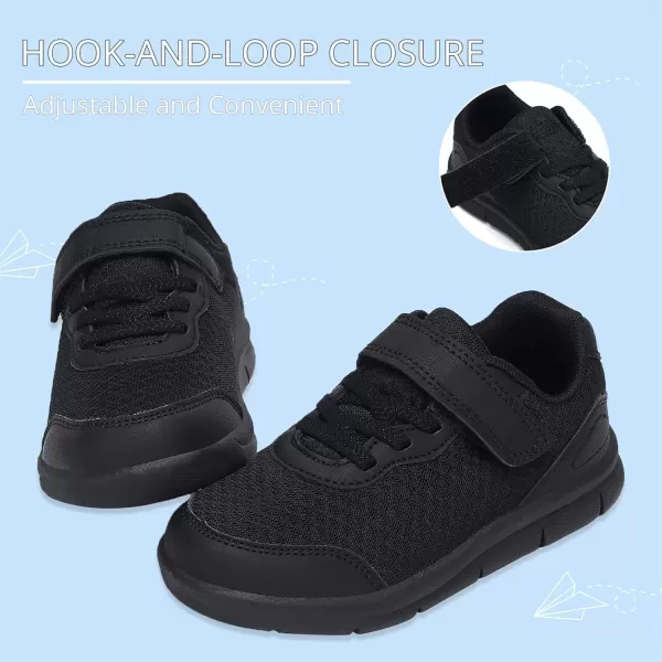imageToddler Shoes Boys Girls Sneakers Little Kids Tennis Shoes for Running WalkingBlack