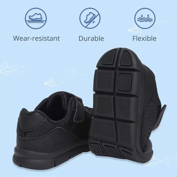 imageToddler Shoes Boys Girls Sneakers Little Kids Tennis Shoes for Running WalkingBlack