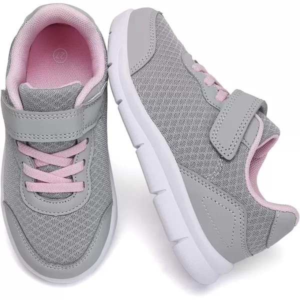 imageToddler Shoes Boys Girls Sneakers Little Kids Tennis Shoes for Running WalkingGreypink