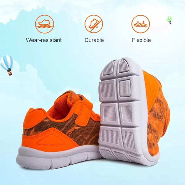 imageToddler Shoes Boys Girls Sneakers Little Kids Tennis Shoes for Running WalkingOrange