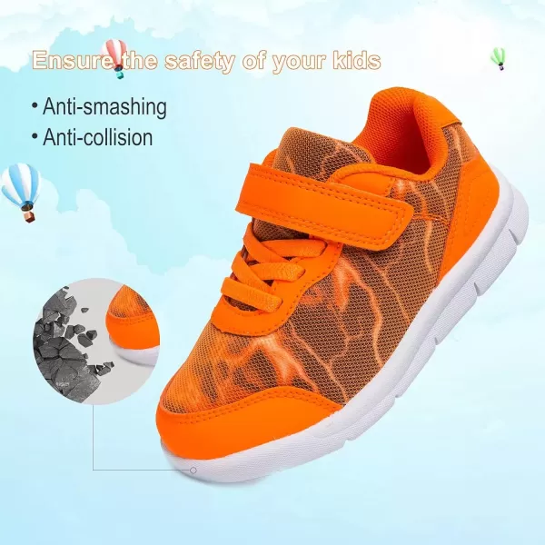 imageToddler Shoes Boys Girls Sneakers Little Kids Tennis Shoes for Running WalkingOrange