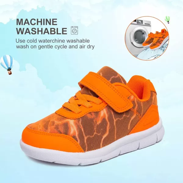imageToddler Shoes Boys Girls Sneakers Little Kids Tennis Shoes for Running WalkingOrange