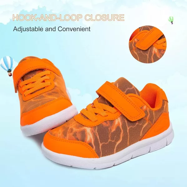 imageToddler Shoes Boys Girls Sneakers Little Kids Tennis Shoes for Running WalkingOrange