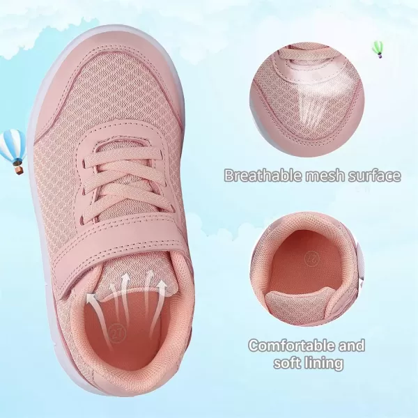 imageToddler Shoes Boys Girls Sneakers Little Kids Tennis Shoes for Running WalkingPink