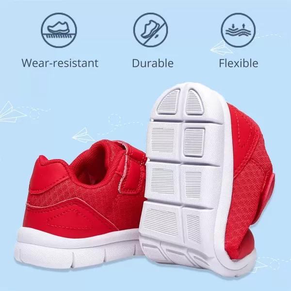 imageToddler Shoes Boys Girls Sneakers Little Kids Tennis Shoes for Running WalkingRed