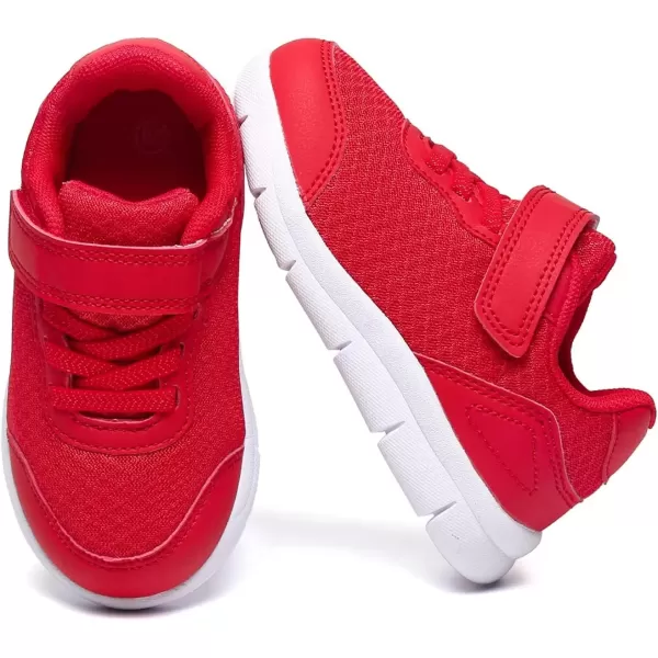imageToddler Shoes Boys Girls Sneakers Little Kids Tennis Shoes for Running WalkingRed