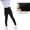 imageFlaryzone Little Girls 2T6T Basic Full Length Soft Stretchy Cotton Tights Leggings 26 Years 2Pack3PackBlackWhiteGrey3pack