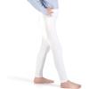 imageFlaryzone Little Girls 2T6T Basic Full Length Soft Stretchy Cotton Tights Leggings 26 Years 2Pack3PackWhiteWhite2pack