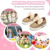 imageFlaryzone Toddler Girls Sneakers Little Girls Running Sports ShoesToddlerLittle KidsFm81gold