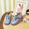 imageFlaryzone Toddler Little Girl Mary Jane School Uniform Oxfords Flat Dress ShoesFa01blue