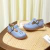 imageFlaryzone Toddler Little Girl Mary Jane School Uniform Oxfords Flat Dress ShoesFa01blue