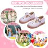 imageFlaryzone Toddler Little Girl Mary Jane School Uniform Oxfords Flat Dress ShoesFa01purple