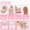 imageFlaryzone Toddler Little Girl Mary Jane School Uniform Oxfords Flat Dress ShoesFa02pink