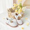 imageFlaryzone Toddler Little Girl Mary Jane School Uniform Oxfords Flat Dress ShoesFa02white