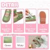 imageFlaryzone Toddler Little Girl Mary Jane School Uniform Oxfords Flat Dress ShoesFa03green